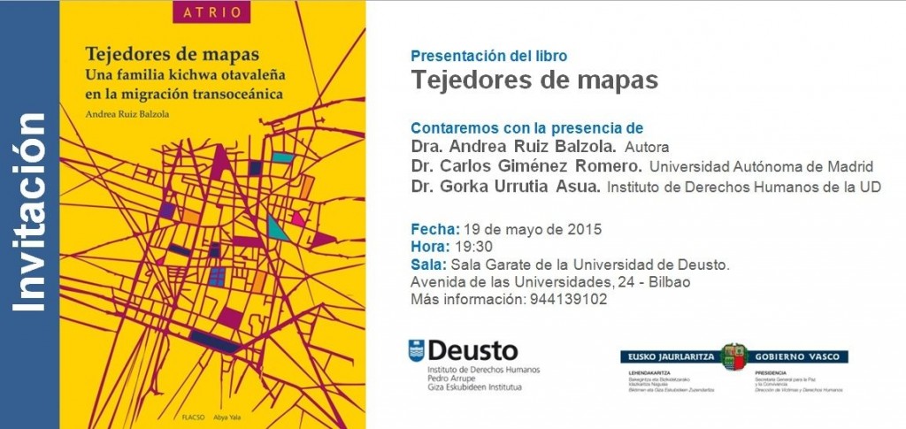”Tejedores de mapas” de Andrea Ruiz Balzola ”Tejedores de mapas” de Andrea Ruiz Balzola