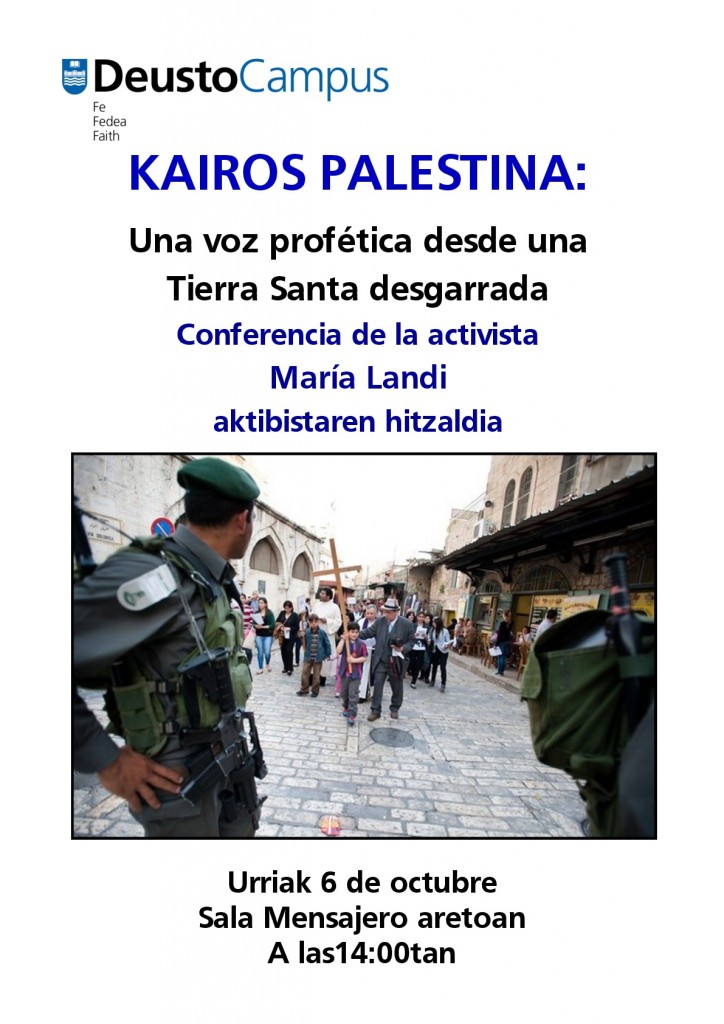 Kairos Palestina: Una voz profética desde una Tierra Santa desgarrada Kairos Palestina: Una voz profética desde una Tierra Santa desgarrada