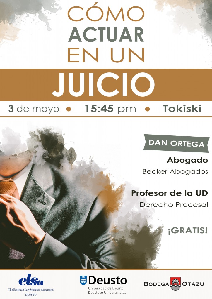 “Cómo actuar en un juicio”, conferencia organizada por ELSA