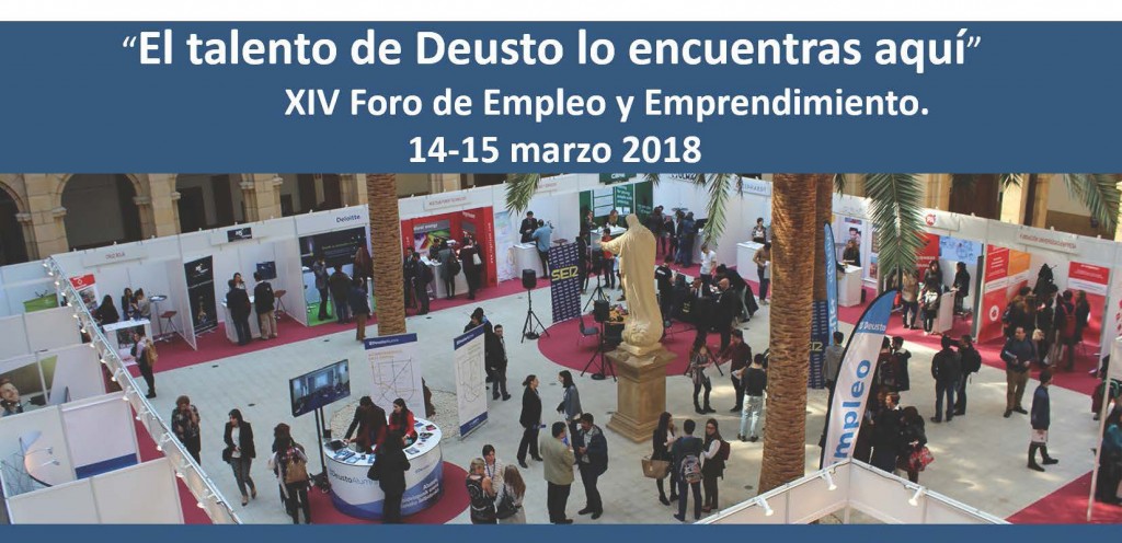 XIV edición Foro Empleo y Emprendimiento Deusto XIV edición Foro Empleo y Emprendimiento Deusto