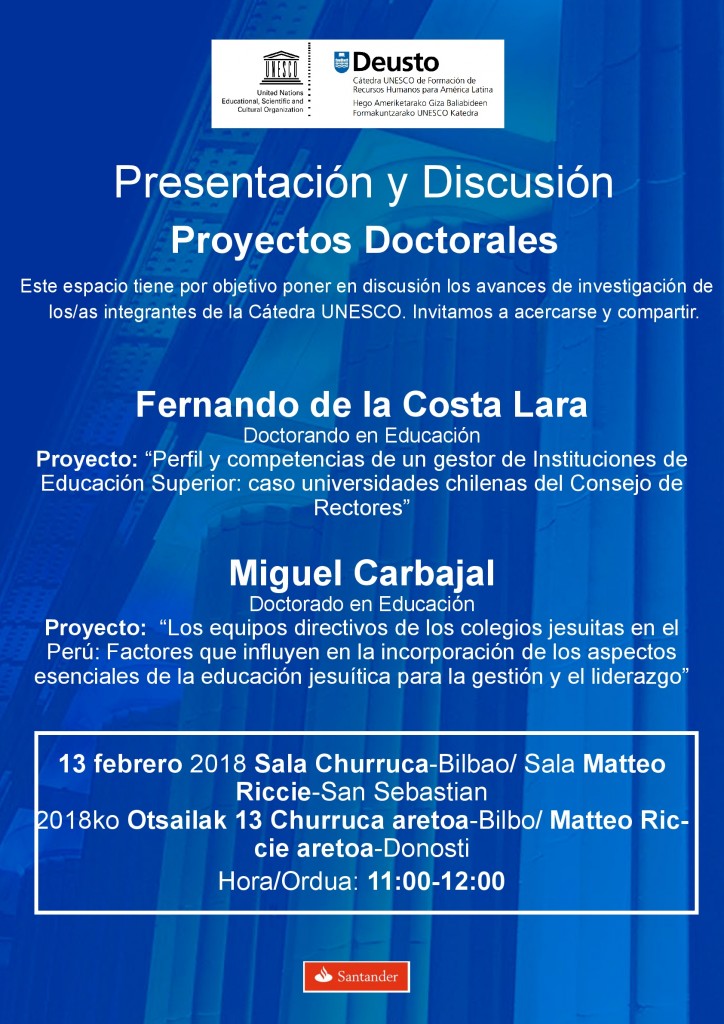 Presentación y discusión de proyectos doctorales