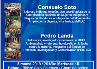 Diálogos Europa-América Latina: Defensa del territorio y situación política en Honduras