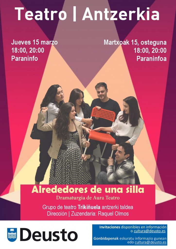 Muestra de Teatro Universitario: Alrededores de una silla. Segundo pase Muestra de Teatro Universitario: Alrededores de una silla. Segundo pase