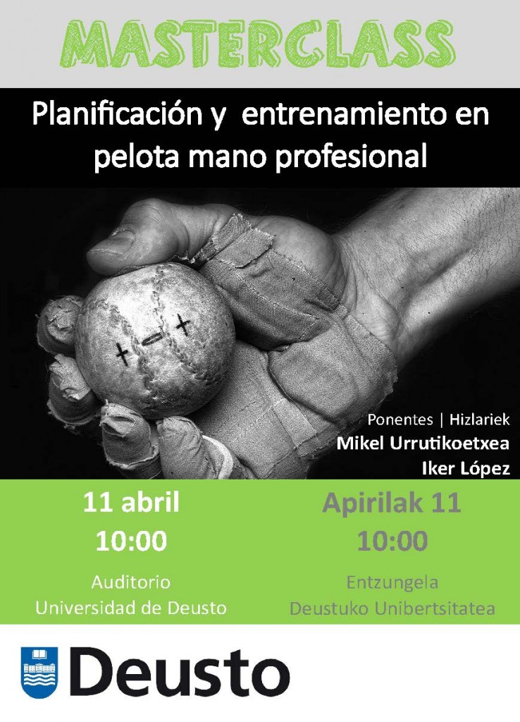Masterclass: Planificación y entrenamiento en pelota mano profesional Masterclass: Planificación y entrenamiento en pelota mano profesional