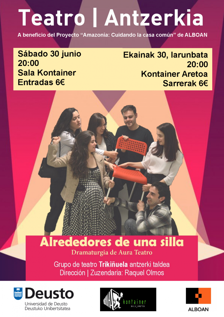 Teatro: “Alrededores de una silla” a favor de ALBOAN