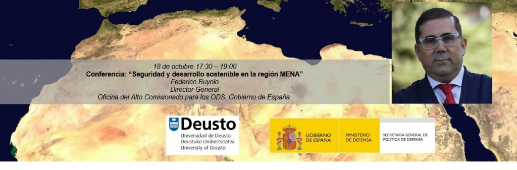 Conferencia Federico Buyolo: “Seguridad y desarrollo sostenible en la región MENA