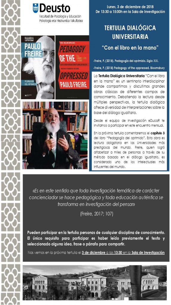 Tertulia Dialógica Universitaria Tertulia Dialógica Universitaria