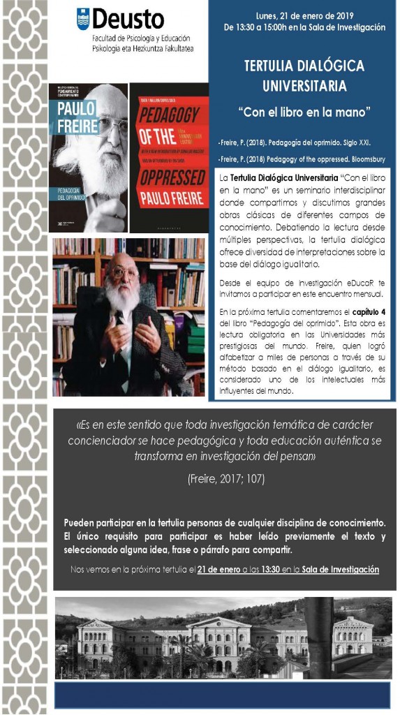 Tertulia Dialógica Universitaria Tertulia Dialógica Universitaria