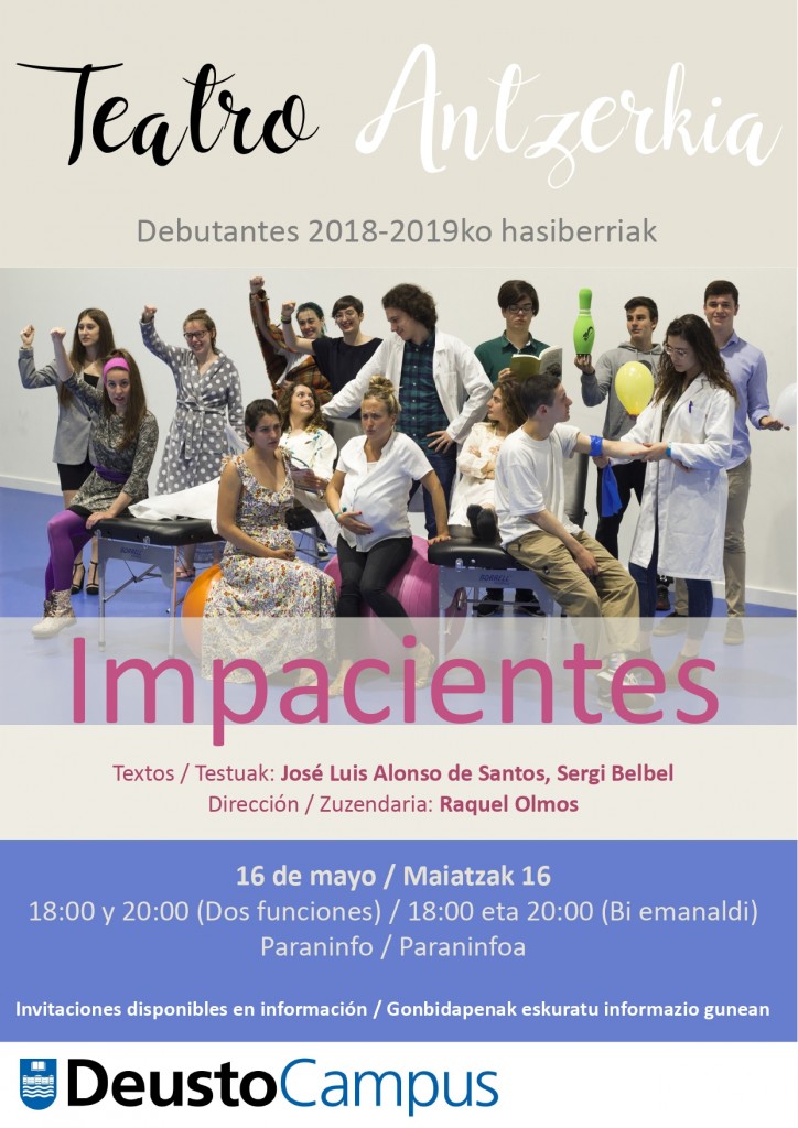 Teatro: “Impacientes” (primer pase) Teatro: “Impacientes” (primer pase)