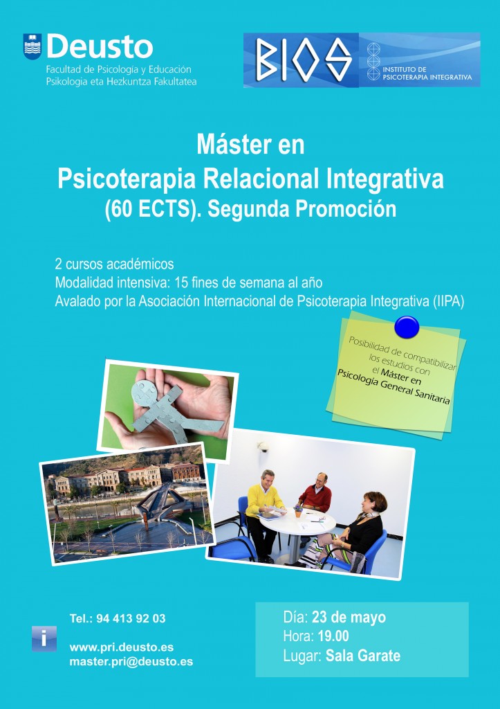 Máster en Psicoterapia Relacional Integrativa Máster en Psicoterapia Relacional Integrativa