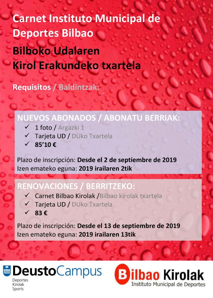 Abierto el plazo para la inscripción Bilbao Kirolak