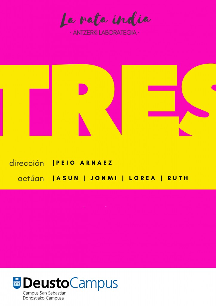 Representación de la obra teatral TRES Representación de la obra teatral TRES