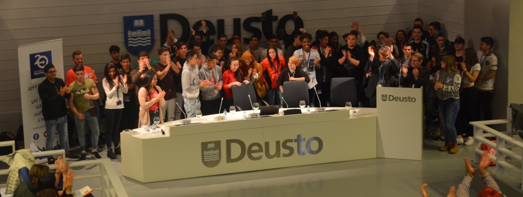 Jóvenes participantes en el Encuentro Nacional y Europeo de Escuelas de Segunda Oportunidad, 17 y 18 de Abril de 2018, Bilbao