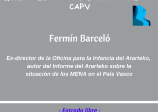 Conferencia a cargo de Fermín Barceló sobre la situación de los menores extranjeros no acompañados en la CAPV