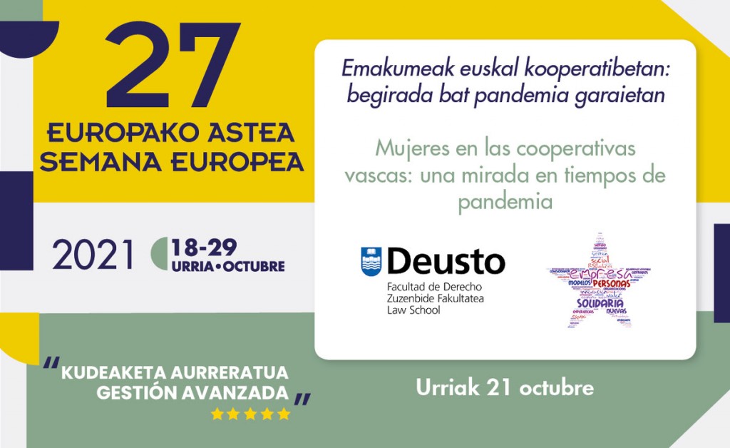 Mujeres en las cooperativas vascas: Una mirada en tiempo de pandemia