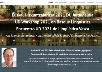 UD Workshop 2021 on Basque Linguistics