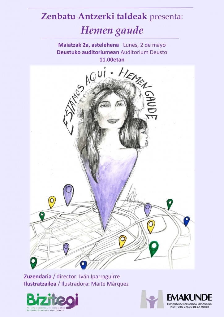 El grupo Zenbatu Antzerki presenta: Hemen gaude El grupo Zenbatu Antzerki presenta: Hemen gaude