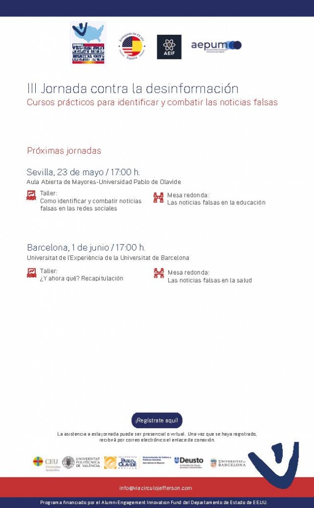 Inscripción III Jornada contra la desinformación