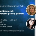 Deusto International Talk - Justicia social: derecho penal y pobreza