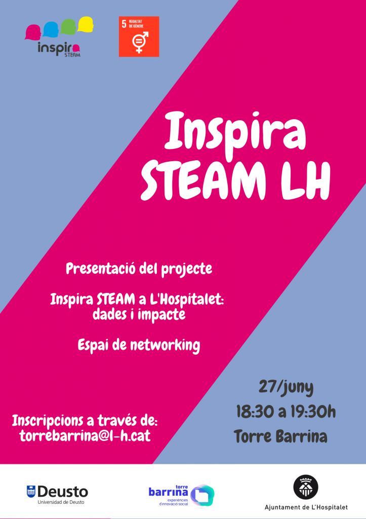 Cierre de Inspira STEAM 2021-22 y lanzamiento 2022-23 en L'Hospitalet Cierre de Inspira STEAM 2021-22 y lanzamiento 2022-23 en L'Hospitalet