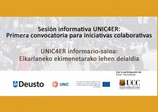 Sesión informativa UNIC4ER: Primera convocatoria para iniciativas colaborativas