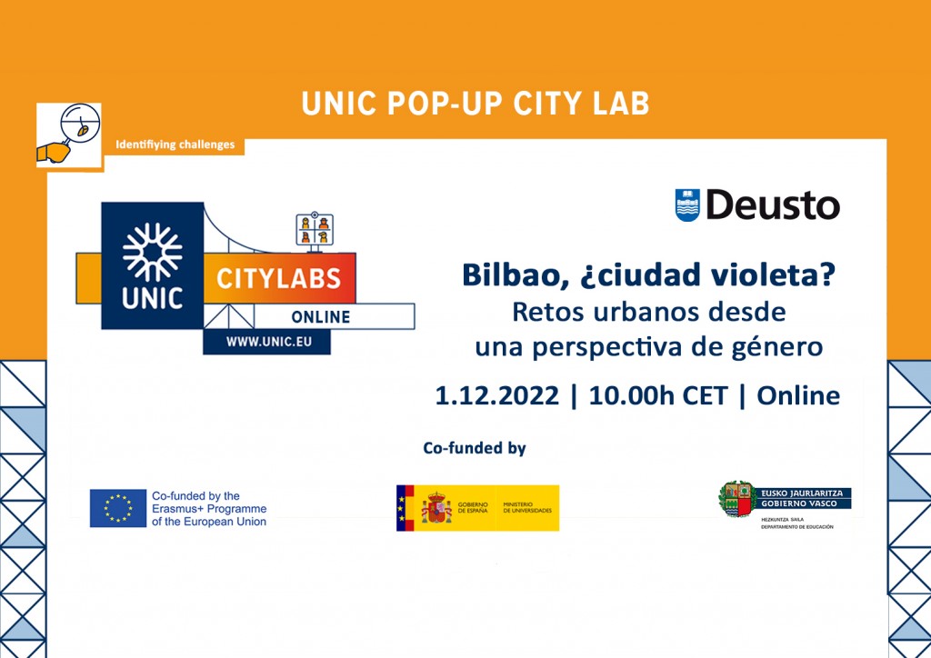 UNIC Pop-Up City Lab | Bilbao, ¿ciudad violeta? Retos urbanos desde una perspectiva de género UNIC Pop-Up City Lab | Bilbao, ¿ciudad violeta? Retos urbanos desde una perspectiva de género