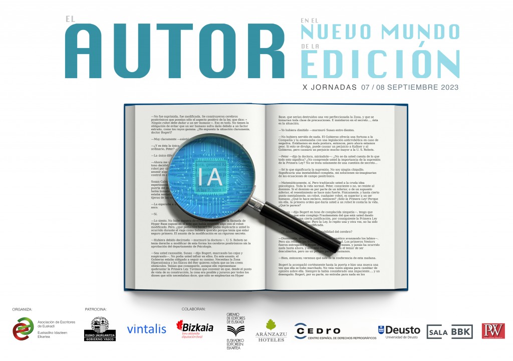 X edición de las Jornadas “El autor en el Nuevo Mundo de la Edición” X edición de las Jornadas “El autor en el Nuevo Mundo de la Edición”