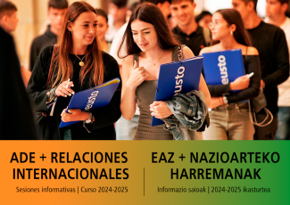 Sesiones informativas 2024/25 – ADE + Relaciones Internacionales (Bilbao)