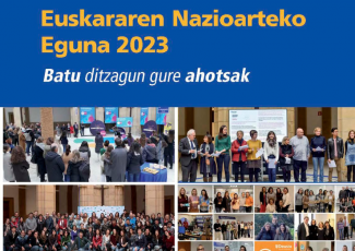 “Euskal Herrian euskaraz” kantua Donostiako campusean kanpaiekin | Euskararen Nazioarteko Eguna 2023