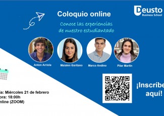 Coloquio online con estudiantes de Deusto Business School