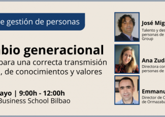 Taller de Gestión de Personas | Cambio generacional: Claves para una correcta transmisión cultural, de conocimientos y valores