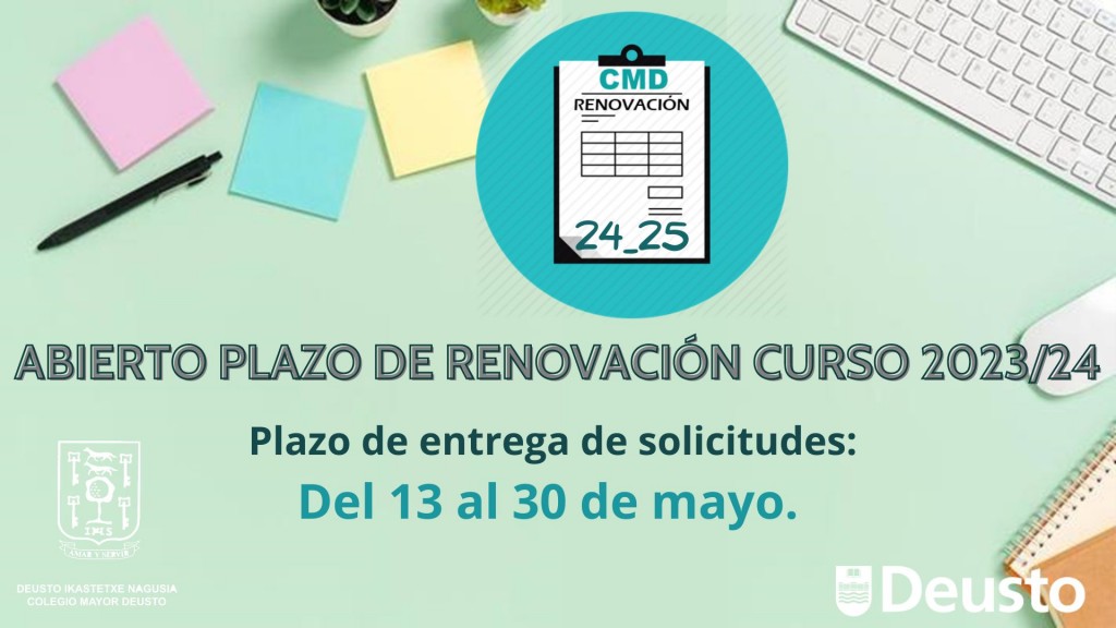 El Colegio Mayor abre su plazo de renovación para el próximo curso El Colegio Mayor abre su plazo de renovación para el próximo curso