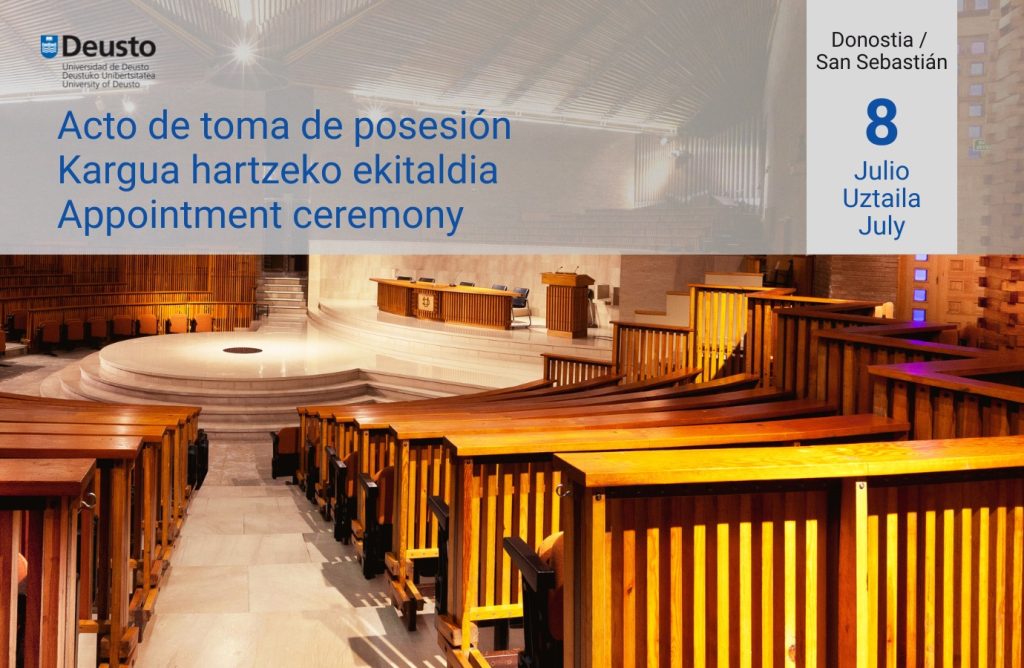 Acto de toma de posesión en el campus de San Sebastián Acto de toma de posesión en el campus de San Sebastián