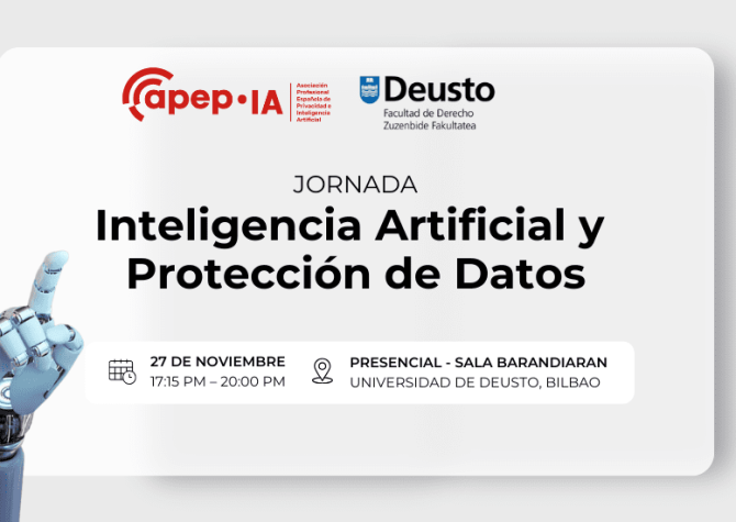 Jornada sobre Inteligencia Artificial y Protección de Datos: retos regulatorios y gobernanza ética Jornada sobre Inteligencia Artificial y Protección de Datos: retos regulatorios y gobernanza ética