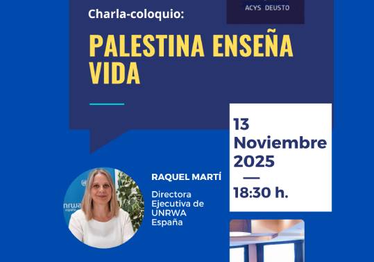 Charla-coloquio: Palestina enseña vida Charla-coloquio: Palestina enseña vida