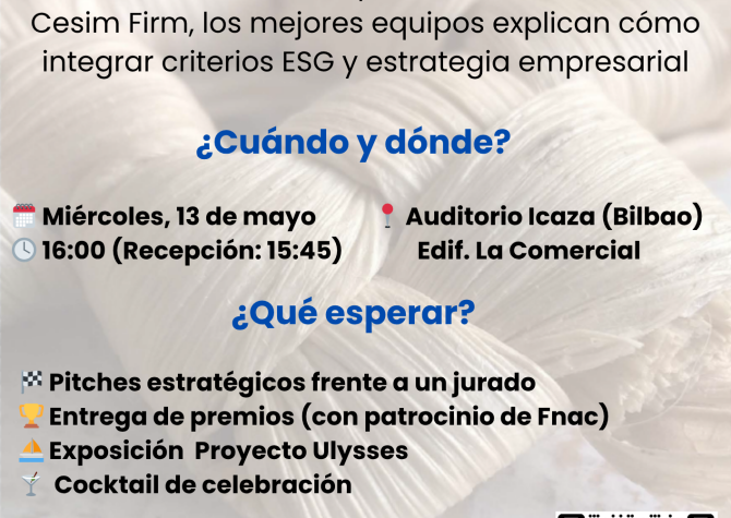 Gran Final y Entrega de Premios del 1er Desafío de Gestión Estratégica del Aula de Sostenibilidad Deusto Business School - Fundación Elecnor