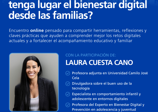 Webinar | ¿Cómo acompañar para que tenga lugar el bienestar digital desde las familias?